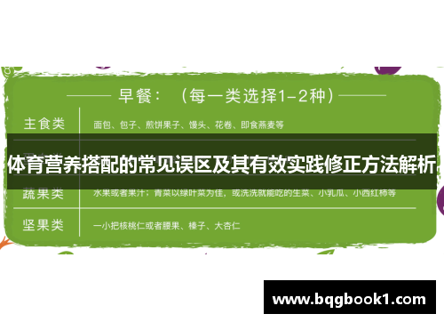 体育营养搭配的常见误区及其有效实践修正方法解析